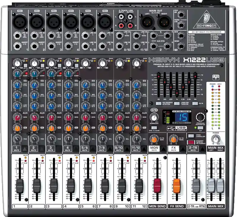 Vente Directe Behringer X1222 USB - 16 Input 2/2 Mixer with EFX and USB