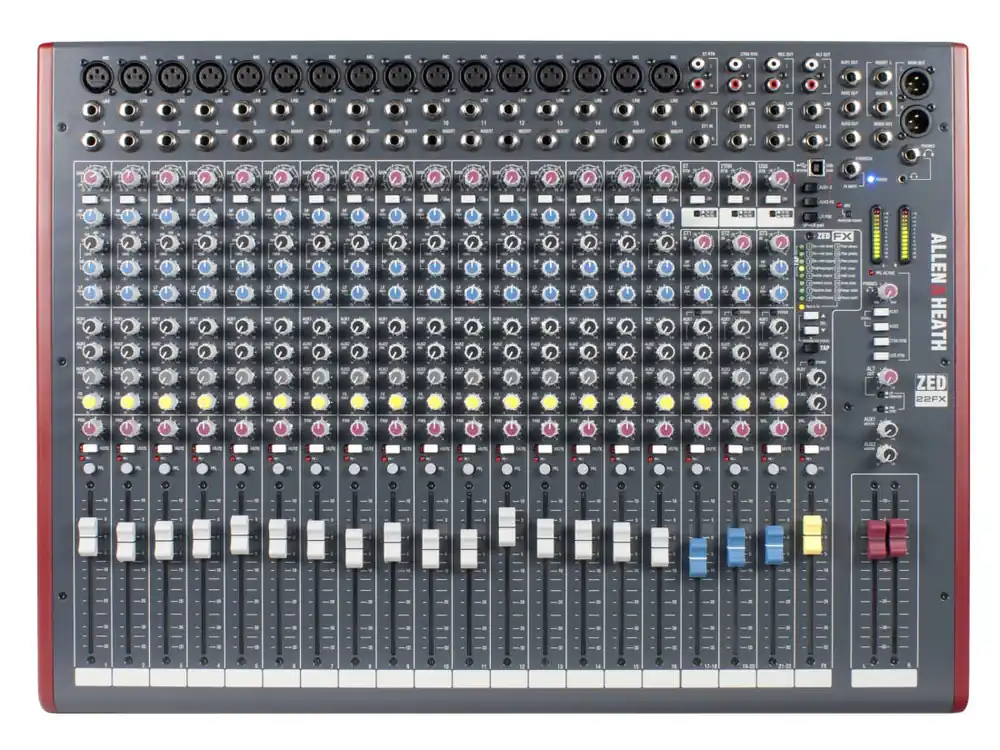 Bon Marché Allen & Heath ZED-22FX 22-Channel Live and Studio Mixer with USB Interface and FX