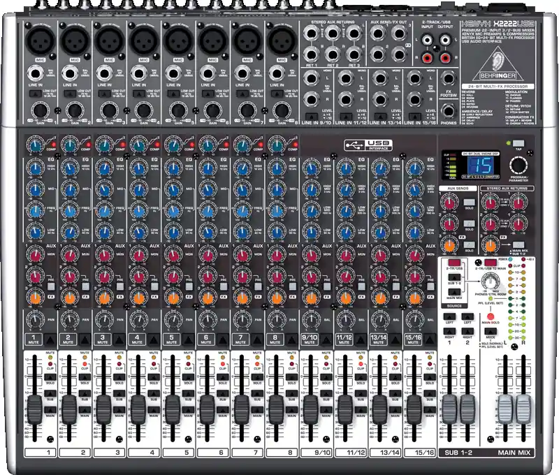Behringer X2222USB - 22 Input 2/2 Bus Mixer with EFX and USB Meilleur Choix