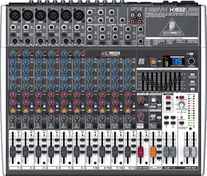 Meilleur Choix Behringer X1832 USB - 18 Input 3/2 Bus Mixer wit EFX and USB