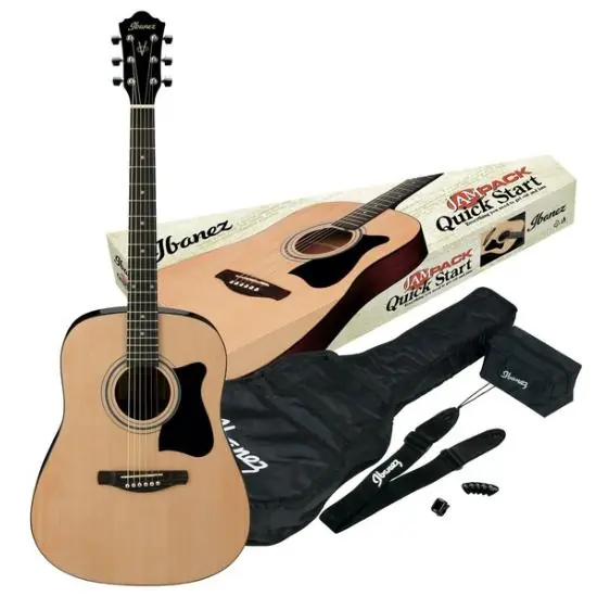 Authentique DISCONTINUE pack guitare folk Ibanez V50NJP-NT