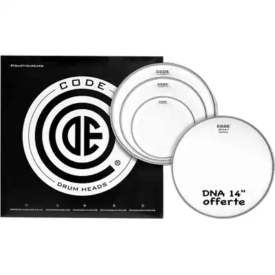 Acheter En Ligne Code Drumheads Pack de Peaux generator clear fusion cc 14 dna coated