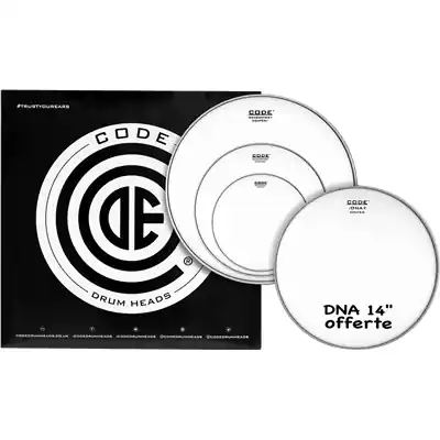 Code Drumheads Pack de Peaux generator coated rock cc 14 dna coated Retour Gratuit