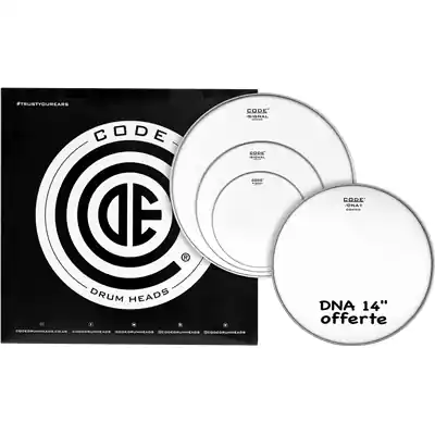 Seulement Aujourd'hui Code Drumheads Pack de Peaux signal coated rock cc 14 dna coated