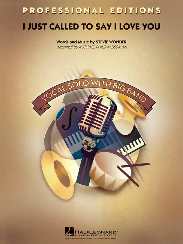 Offre Limitée Hal Leonard I Just Called to Say I Love You - Wonder/Mossman - Jazz Ensemble w/Vocal - Gr. 5