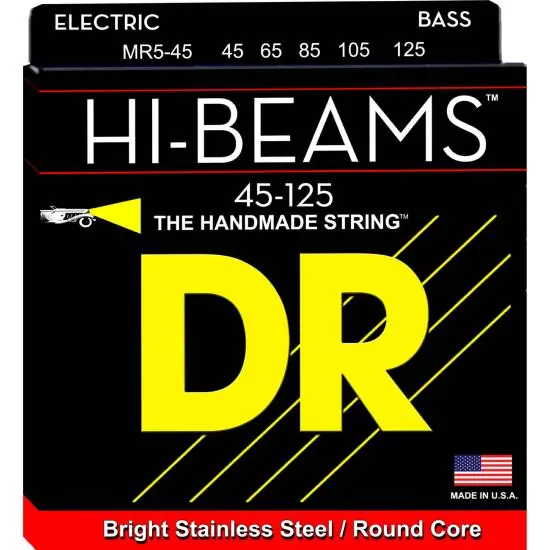 DISCONTINUE Cordes basse électrique DR Hi-Beams 45-125 Certifié