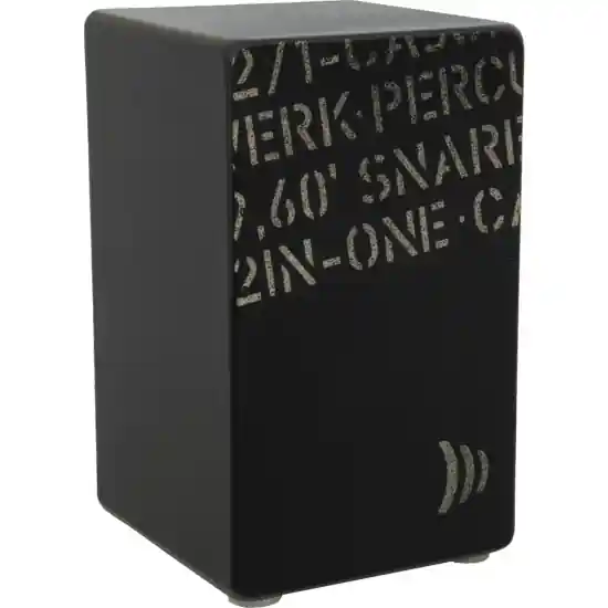 DISCONTINUE Cajon Schlagwerk 2in1 pitch black Dernière Chance