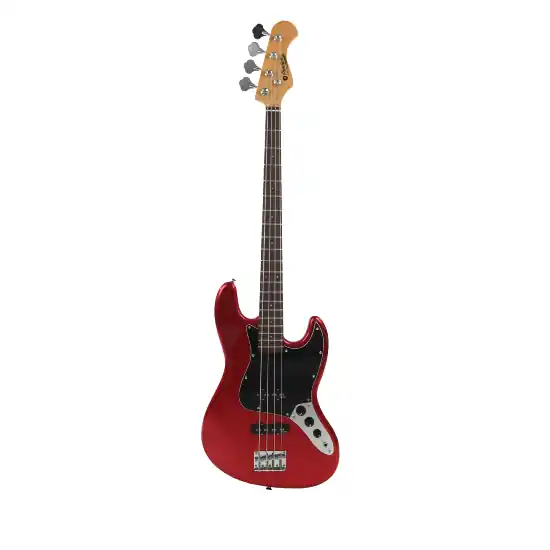 Basse électrique Prodipe JB80 finition Candy Apple Red Seulement Aujourd'hui