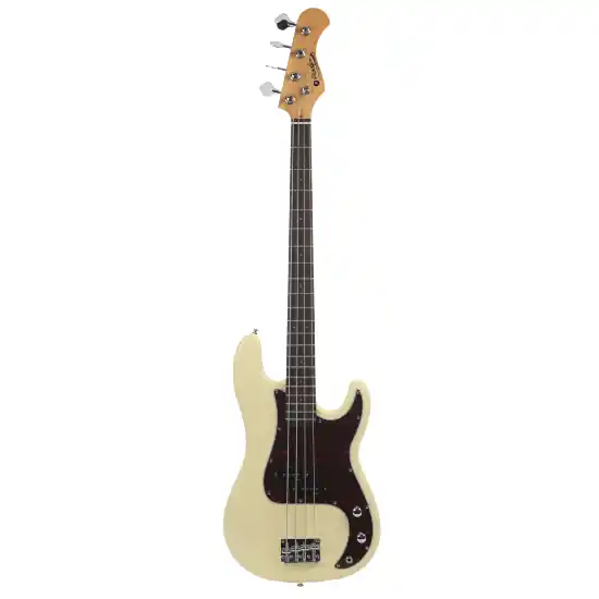 Basse électrique Prodipe PB80RA Vintage White Dernière Chance