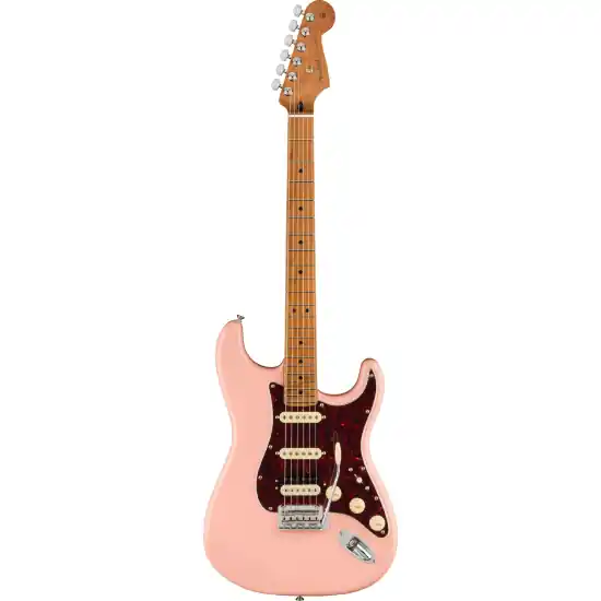 Authentique Fender Stratocaster Player Serie HSS Shell Pink Roasted Maple Neck Edition Limitée Guitare électrique