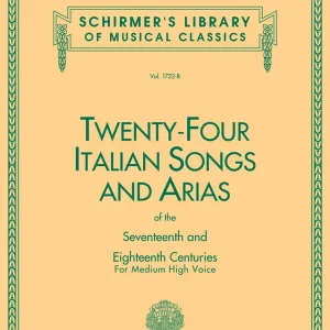 Satisfait Ou Remboursé G. Schirmer Inc. 24 Italian Songs & Arias of the 17th & 18th Centuries - Medium High Voice - Book/Audio Online
