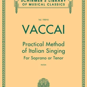 G. Schirmer Inc. Practical Method of Italian Singing - Vaccai - Soprano/Tenor - Book/Audio Online Dernier Modèle