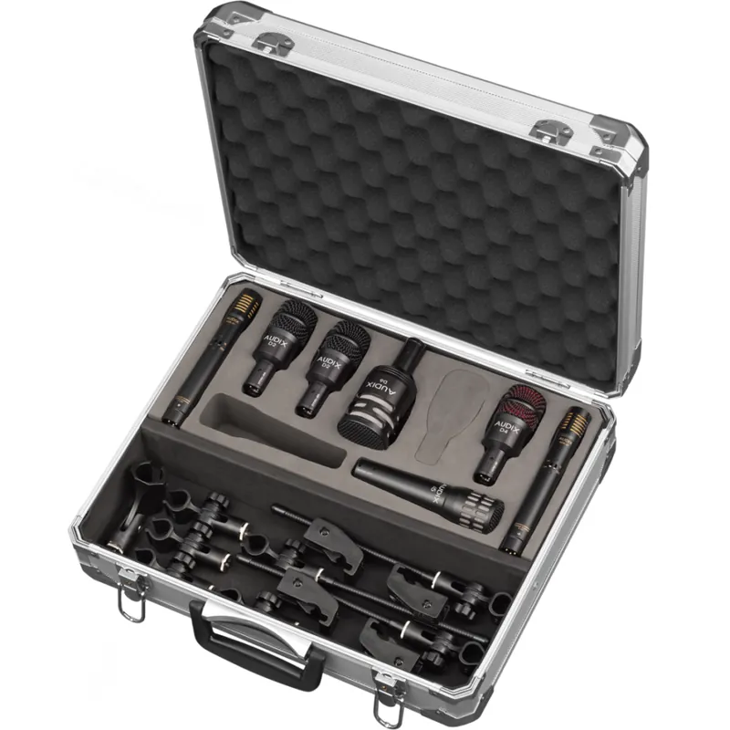 Audix DP7 Professional 7-Piece Drum and Percussion Mic Package with Case Usine Directe