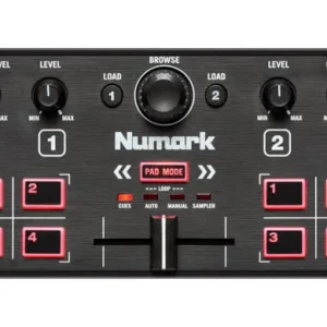 Numark DJ2GO2 Touch Pocket DJ Controller with Capacitive Touch Jog Wheels Dernière Chance