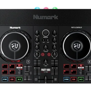 Numark Party Mix Live DJ Controller w/Built-in Lightshow & Speakers Populaire