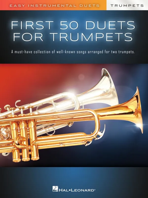 Hal Leonard First 50 Duets for Two Trumpets Easy Instrumental Duets - Trumpet Duet - Book Offre Du Jour