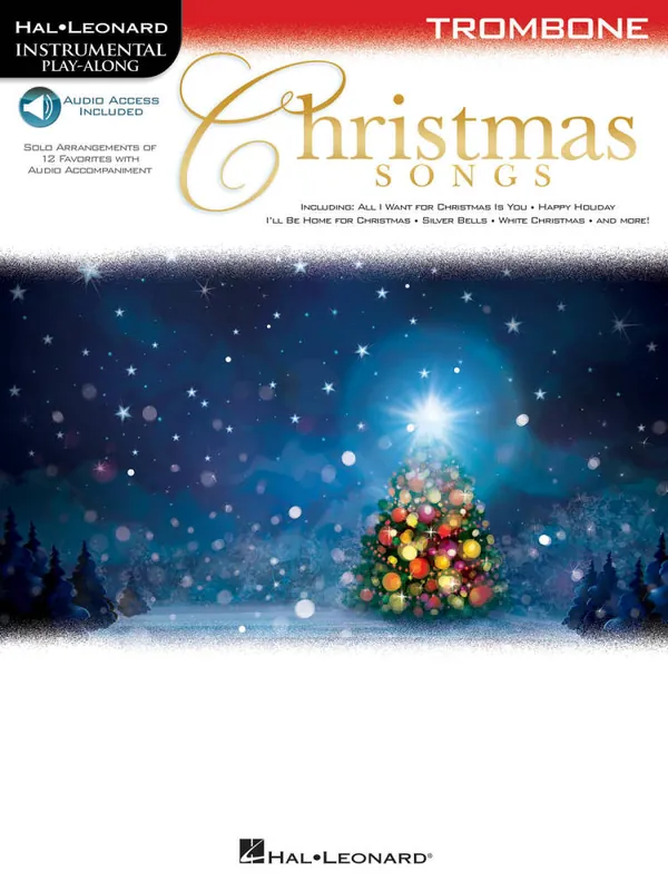 Affaire À Saisir Hal Leonard Christmas Songs - Trombone - Book/Audio Online