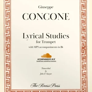 Meilleur Choix Editions Bim Lyrical Studies - Concone/Sawyer - Trumpet - Book/Audio Online