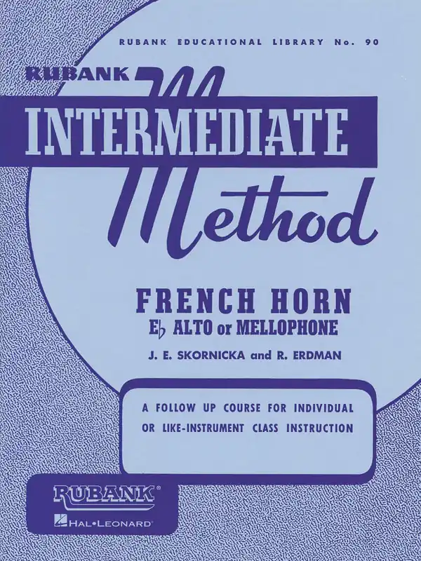 Rubank Publications Rubank Intermediate Method - Skornicka/Erdman - French Horn in F/E-flat - Book Pas Cher