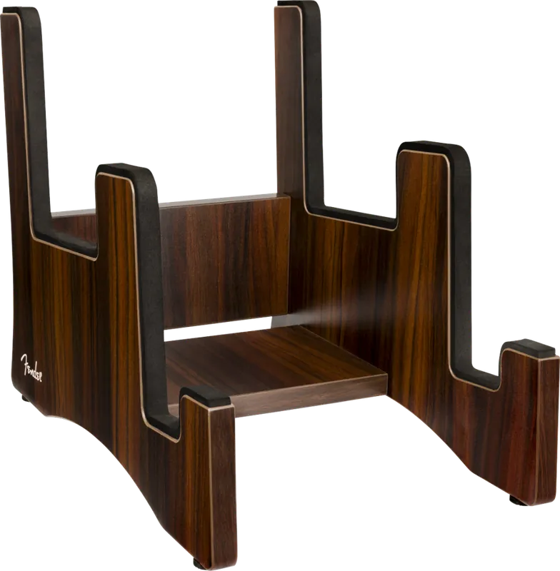 Expédié Aujourd'hui Fender Deluxe Wooden 2-Tier Multi Stand