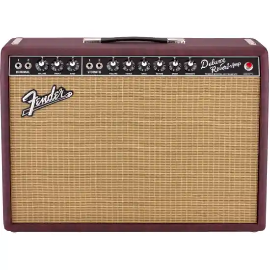 Vente Directe Fender ‘65 Deluxe Reverb Bordeaux Blues Edition Limitée FSR HP Jensen P12Q - Ampli guitare électrique