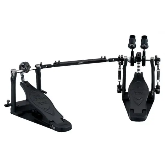 Pas Cher DISCONTINUE Tama HP900PWNBK Pédale de grosse caisse double IRON Cobra Power Glide Blackout