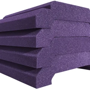 Vente Flash Auralex WaveCave Royale 12‘‘x24‘‘ Acoustic Foam (4-Pack) - Purple