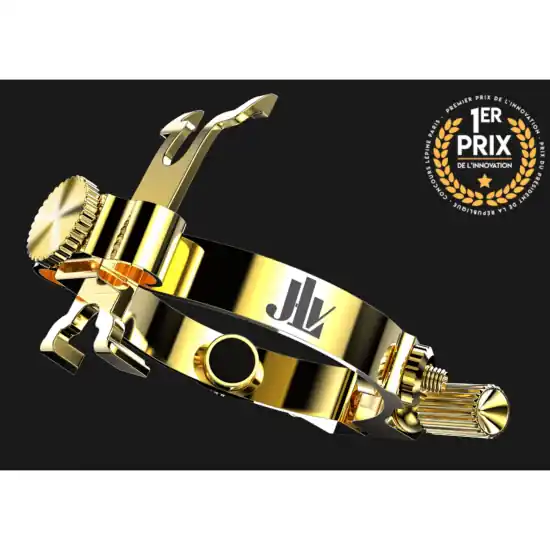 Usine Directe JLV SOUND - Ligature JLV plaquée Or pour saxophone Ténor