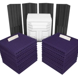 Auralex Deluxe Plus Roominator Kit - Charcoal/Purple Offre Exclusive