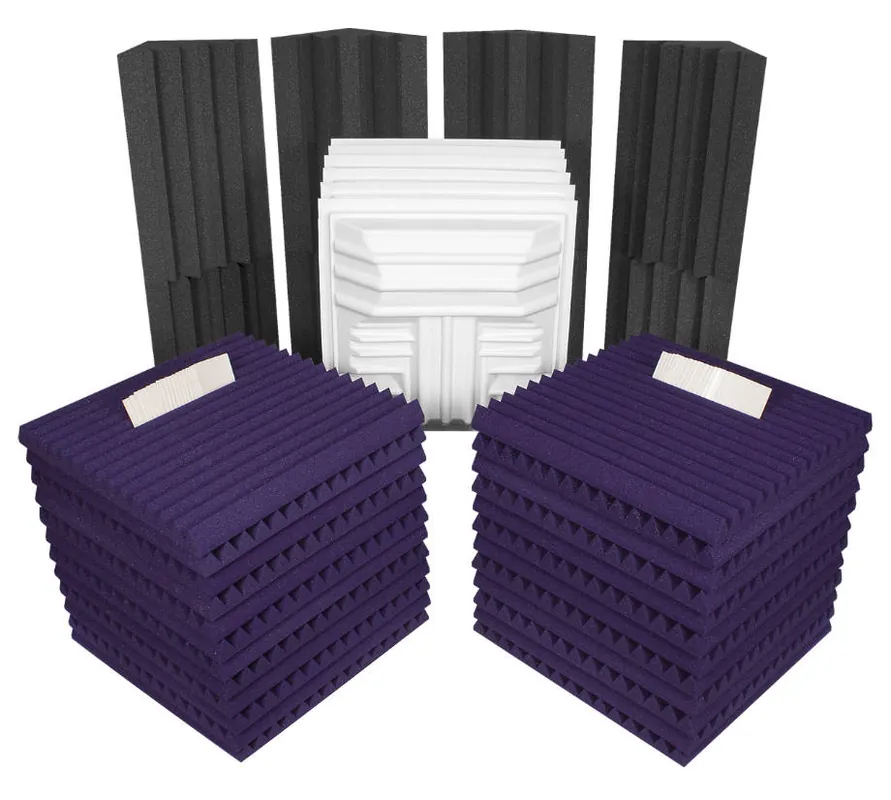 Auralex Deluxe Plus Roominator Kit - Charcoal/Purple Offre Exclusive