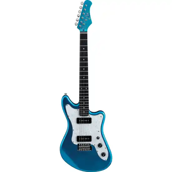 Guitare électrique EKO Camaro VR - 2 P-90 Blue Sparkle Must-Have