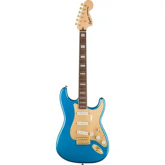 Livraison Express DISCONTINUE Guitare électrique Squier 40th Anniversary Stratocaster, Gold edition LPB