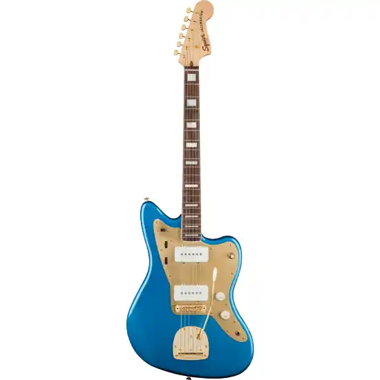 DISCONTINUE Guitare électrique Squier Jazzmaster 40th Anniversary Gold Edition LPB Certifié
