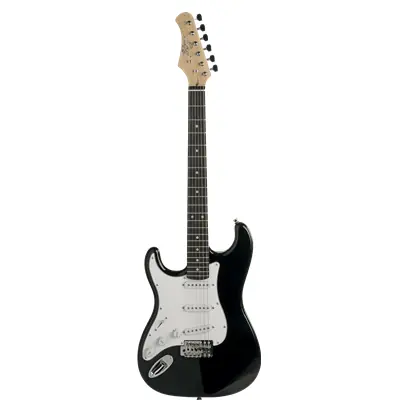 Guitare électrique Eko S300 Blk gaucher Meilleure Vente