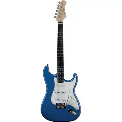 Meilleure Vente DISCONTINUE guitare électrique Eko S300BLU Metallic BLUE