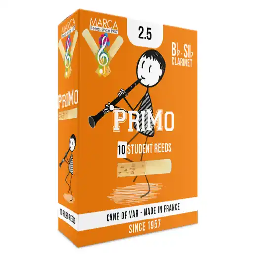 Vente Directe MARCA PriMo force 2,5 - Anches clarinette Sib - boite de 10