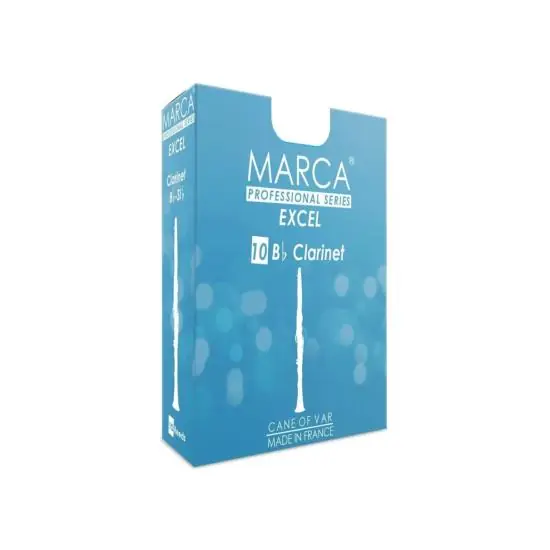 MARCA EXCEL force 4 - Anches clarinette Sib - boite de 10 Expédition Rapide