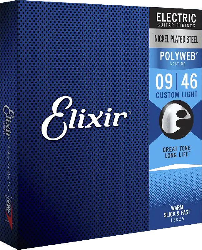 Commande En Gros Elixir 12025 Cordes Electriques Polyweb Custom Light 09/46