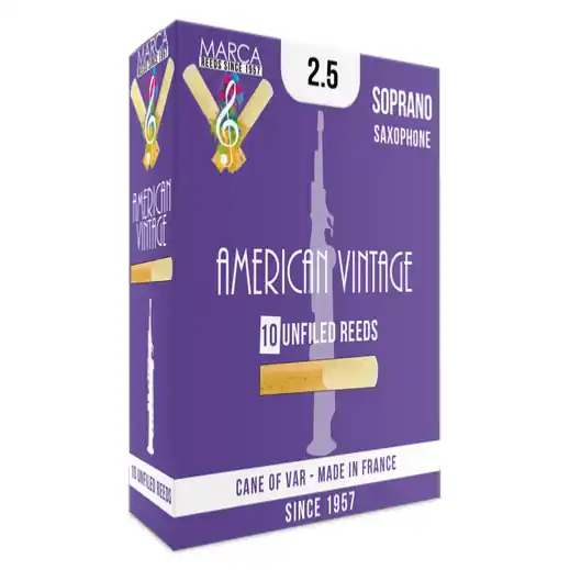 Dernière Chance MARCA AMERICAN VINTAGE 3,5 - Anches saxophone soprano - boite de 10