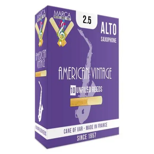 Prix Choc MARCA AMERICAN VINTAGE 2,5 - Anches saxophone alto - boite de 10