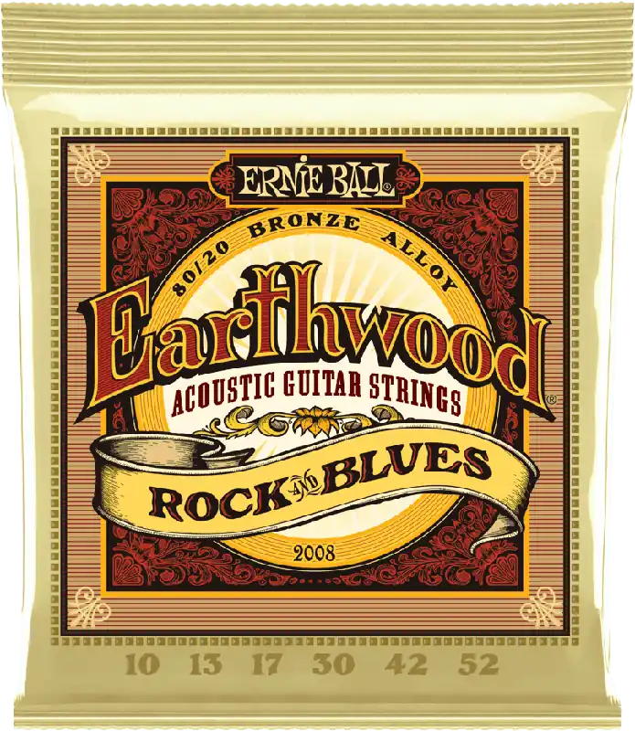 Prix Bas Ernie Ball 2008 Acoustiques Earthwood 80/20 Bronze Rock n blues sol non filé 10/52