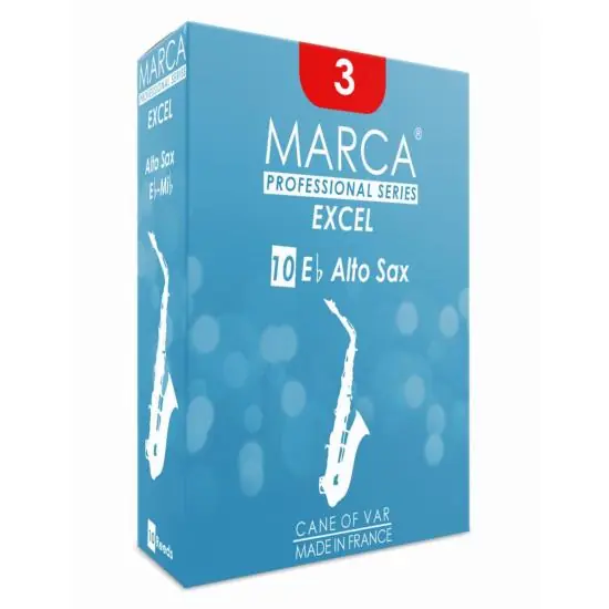 Livraison Express MARCA EXCEL force 1,5 - Anches saxophone alto - boite de 10