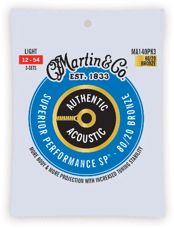 Paiement Sécurisé Martin & Co CORDES BRONZE Authentic pack de 3, Light, 80/20 - 12-54