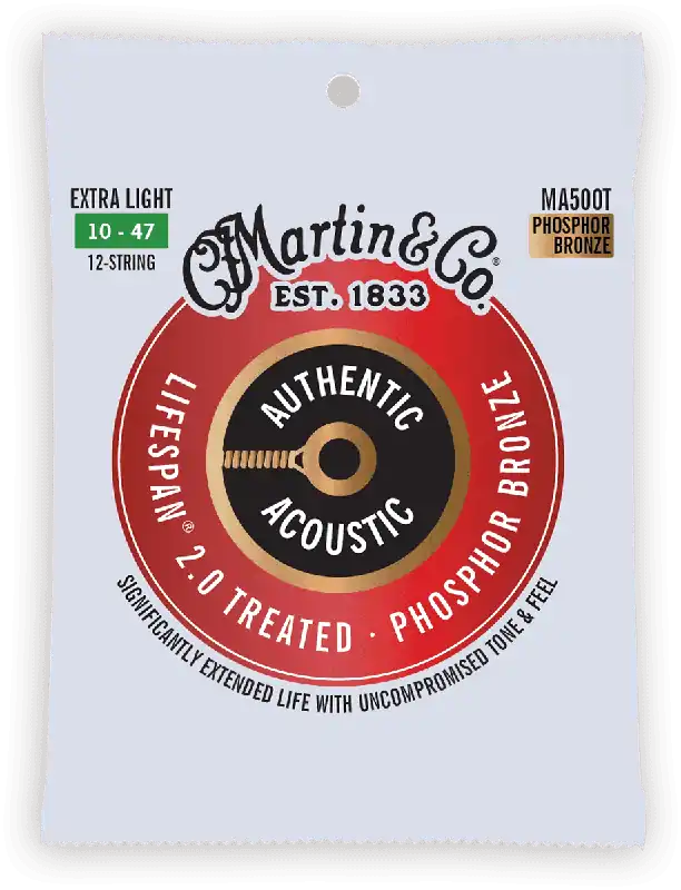 Prix Choc Martin & Co CORDES Phosphore Bronze - Authentic Treated, 12c Extra Light, 92/8 - 10-47
