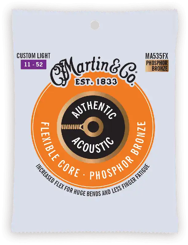 Retour Gratuit Martin & Co CORDES Flexible Core, Custom Light, Silk & Phosphor - 11/47