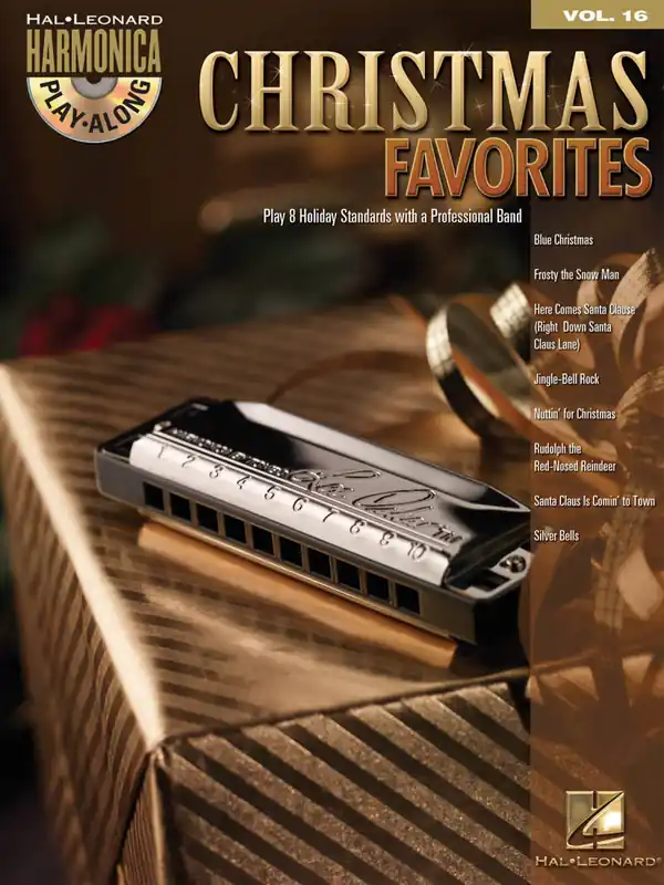 Top Vente Hal Leonard Christmas Favorites Harmonica Play-Along Volume 16 - Book/CD