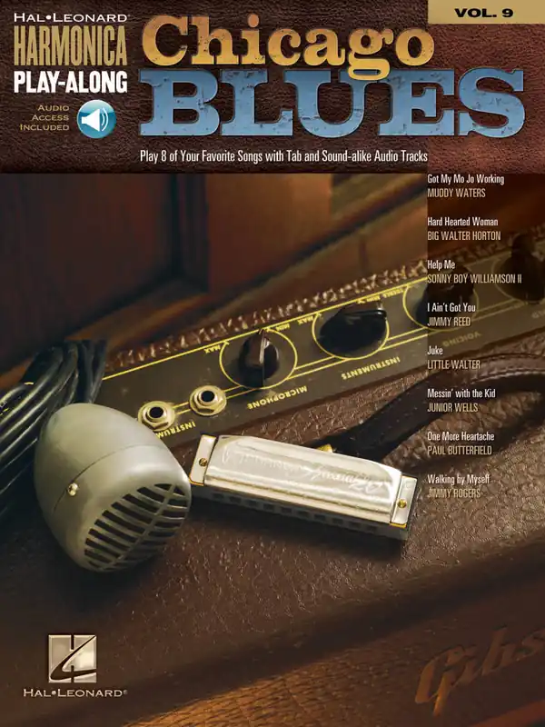 Prix Choc Hal Leonard Chicago Blues Harmonica Play-Along Volume 9 - Book/Audio Online
