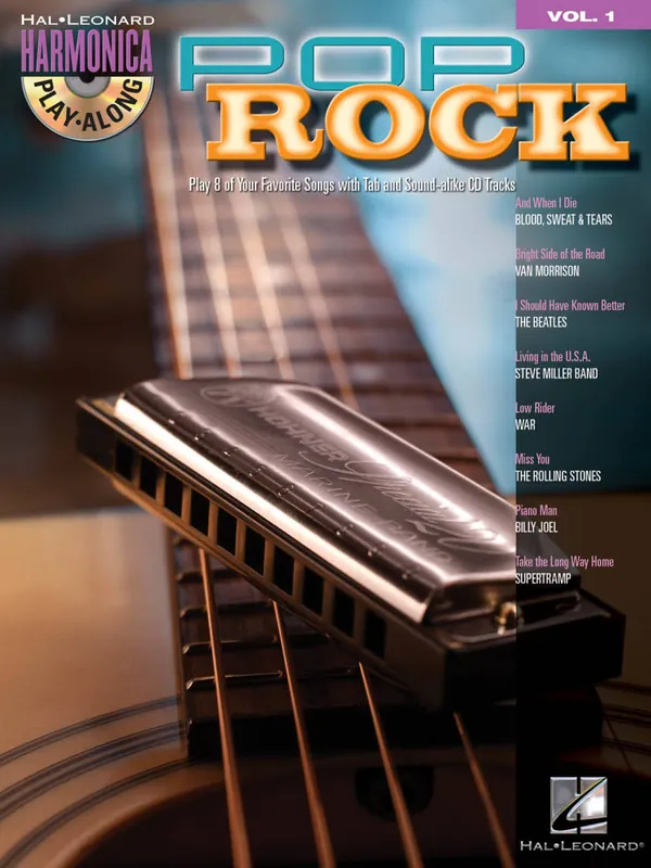 Hal Leonard Pop Rock Harmonica Play-Along Volume 1 - Book/CD Affaire À Saisir