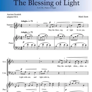 Quantité Limitée Pavane Publishing The Blessing of Light - Sirett - SATB