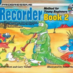Koala Music Publications Progressive Recorder Method For Young Beginners, Book 2 - Turner - Recorder - Book/CD/Video Online Commander Vite